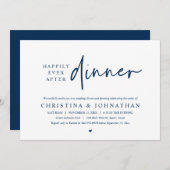 Gelukkig ooit na het feest bruiloft diner dansen kaart (Voorkant / Achterkant)