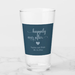 Gelukkig ooit na het huwelijk. glas