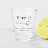 Gelukkig ooit na het huwelijk shot glas (Voorkant)