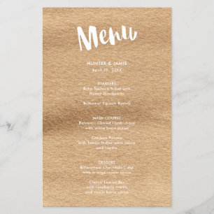 Gelukkig ooit na het Mocha Waterverf Wedding Menu