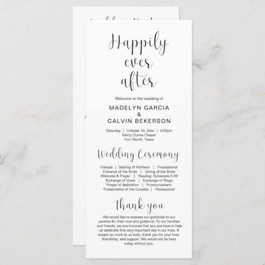 Gelukkig ooit na het Moderne Programma van de Kere (Voorkant / Achterkant)