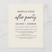 Gelukkig ooit na huwelijksfeest QR-code receptie Flyer (Voorkant)