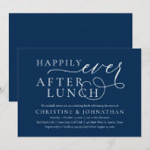Gelukkig ooit na Lunch, weddenschap Kaart (Voorkant / Achterkant)