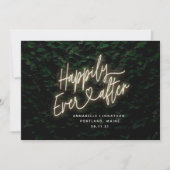 Gelukkig ooit na moderne loof bruiloft kaart (Voorkant)
