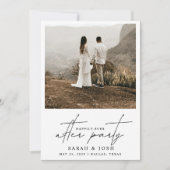 Gelukkig ooit na partij QR Code 2 foto Aankondiging (Voorkant)