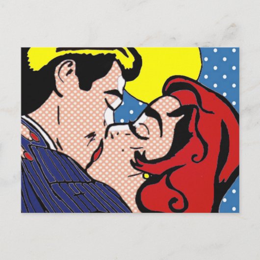 Gelukkig ooit na Pop Art Briefkaart (Voorkant)