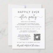 Gelukkig ooit na QR Code Foto Wedding Reception (Voorkant)