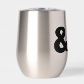 Gelukkig ooit na Stemless Thermische Wijn Tumbler (Voorkant)