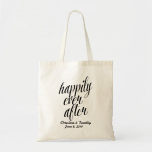 "Gelukkig ooit na" Wedding Welkom, Favor Gift Tote Bag