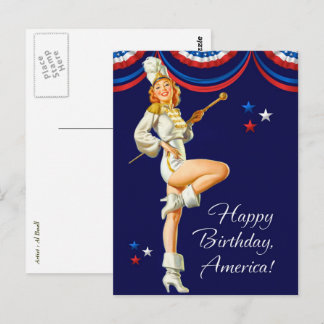 Gelukkig op 4 juli. Briefkaarten voor pop-upontwe