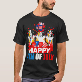Gelukkig op 4 juli drie geprivilegieerde Amerikaan T-shirt