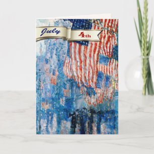 Gelukkig op 4 juli. Fine Art Custom Kaart