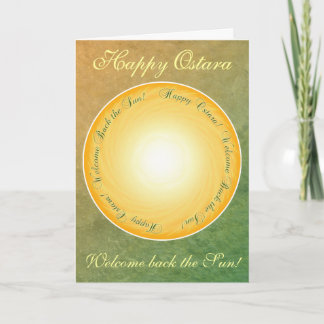 Gelukkig Ostara! Welkom terug de zon! Kaart