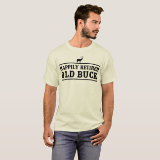 Gelukkig oude Buck in ruste T-shirt