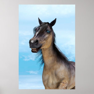 Gelukkig Paard Poster