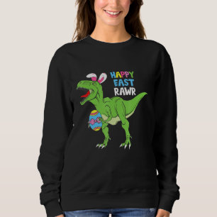 Gelukkig Paasei Jacht Mand Bunny T Rex Dinosa Trui