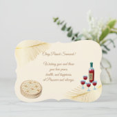 Gelukkig Paasfeest Lente Pesach Seder Vintage Kaart (Staand voorkant)