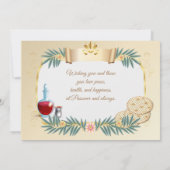 Gelukkig Paasfeest Lente Pesach Seder Vintage Kaart (Achterkant)