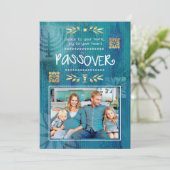 Gelukkig Pascha. Aangepaste fotokaart Kaart (Staand voorkant)