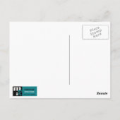 Gelukkig Pascha Star van David en Seder Tafel Icon Briefkaart (Achterkant)