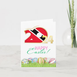 Gelukkig Pasen 2024 Wenskaart "Trinidad Andtoba" Kaart