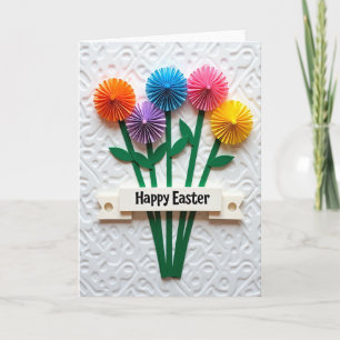 Gelukkig Pasen Bloem Kunstkaart Kaart