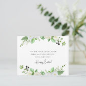 Gelukkig Pasen  Briefkaart (Staand voorkant)