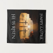 Gelukkig Pasen dat hij de feestdag is Wandkleed (Voorkant (horizontaal))