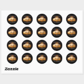 Gelukkig Pasen dat hij drie Crosses Holiday is Ronde Sticker (Vel)