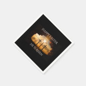 Gelukkig Pasen dat hij drie Crosses Holiday is Servet (Hoek)