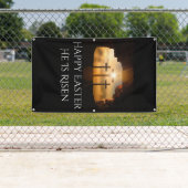 Gelukkig Pasen dat hij drie kruisen is Spandoek (Insitu)