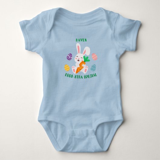 Gelukkig Pasen Eieren-Stra Speciale Baby Body Romper (Voorkant)