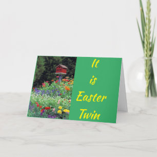 GELUKKIG "PASEN" EN "LENTE" NAAR ****MIJN TWEELING KAART