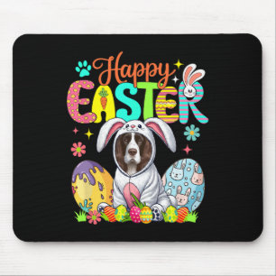 Gelukkig Pasen Engels Springer Spaniel Cosplay Bun Muismat