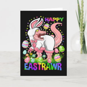 Gelukkig Pasen Funny T Rex Pasen Dag Dinosaur Kaart