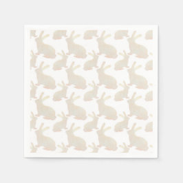 Gelukkig Pasen - Gold Bunny's patroon Servet