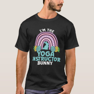 Gelukkig Pasen Ik ben de Yoga Instructeur Konijn T-shirt