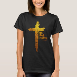 Gelukkig Pasen Jezus dat hij religieus christen he T-shirt