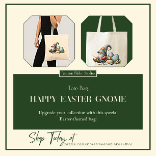 Gelukkig Pasen Kabouter Boodschappentas Tote Bag