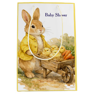 Gelukkig Pasen Konijn Baby Shower Medium Cadeauzakje