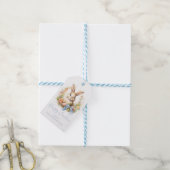 Gelukkig Pasen Konijn Cadeaulabel (Met Touw)