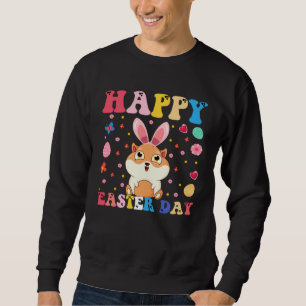 Gelukkig Pasen Konijn Cavia Pasen Groovy Trui
