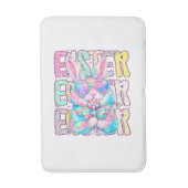 Gelukkig Pasen Konijn Coquette Strik Preppy Pasen  Badmat (Voorkant Verticaal)