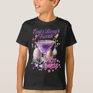Gelukkig Pasen Konijn Favoriete Heet Mess Cute Mar T-shirt