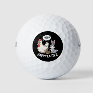 Gelukkig Pasen Konijn Kip Niet Nog Een Keer Golfballen