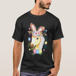 Gelukkig Pasen Konijn Paard Konijn Voor Mannen Vro T-shirt