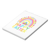 Gelukkig Pasen Konijn Paaseieren Jacht Paas Vrouwe Notitieblok (Gedraaid)