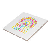 Gelukkig Pasen Konijn Paaseieren Jacht Paasfeest V Tegeltje (Zijkant)