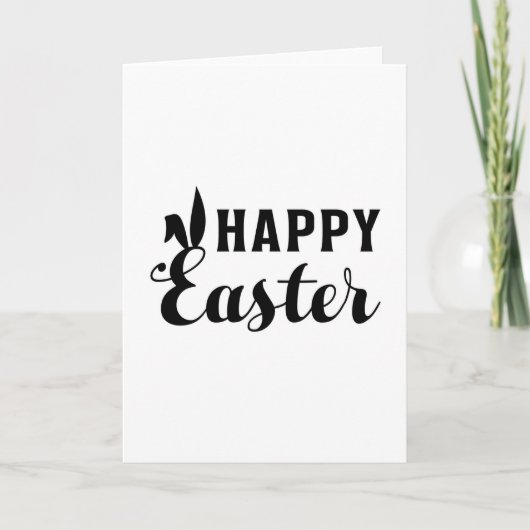 Gelukkig Pasen Konijn Pasen Cute Ei Funny Cadeau I Kaart (Voorkant)