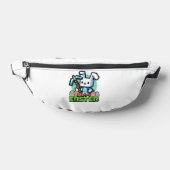 Gelukkig Pasen Konijn Pixel Game Gaming Gamer Jong Heuptasje (Liggend)